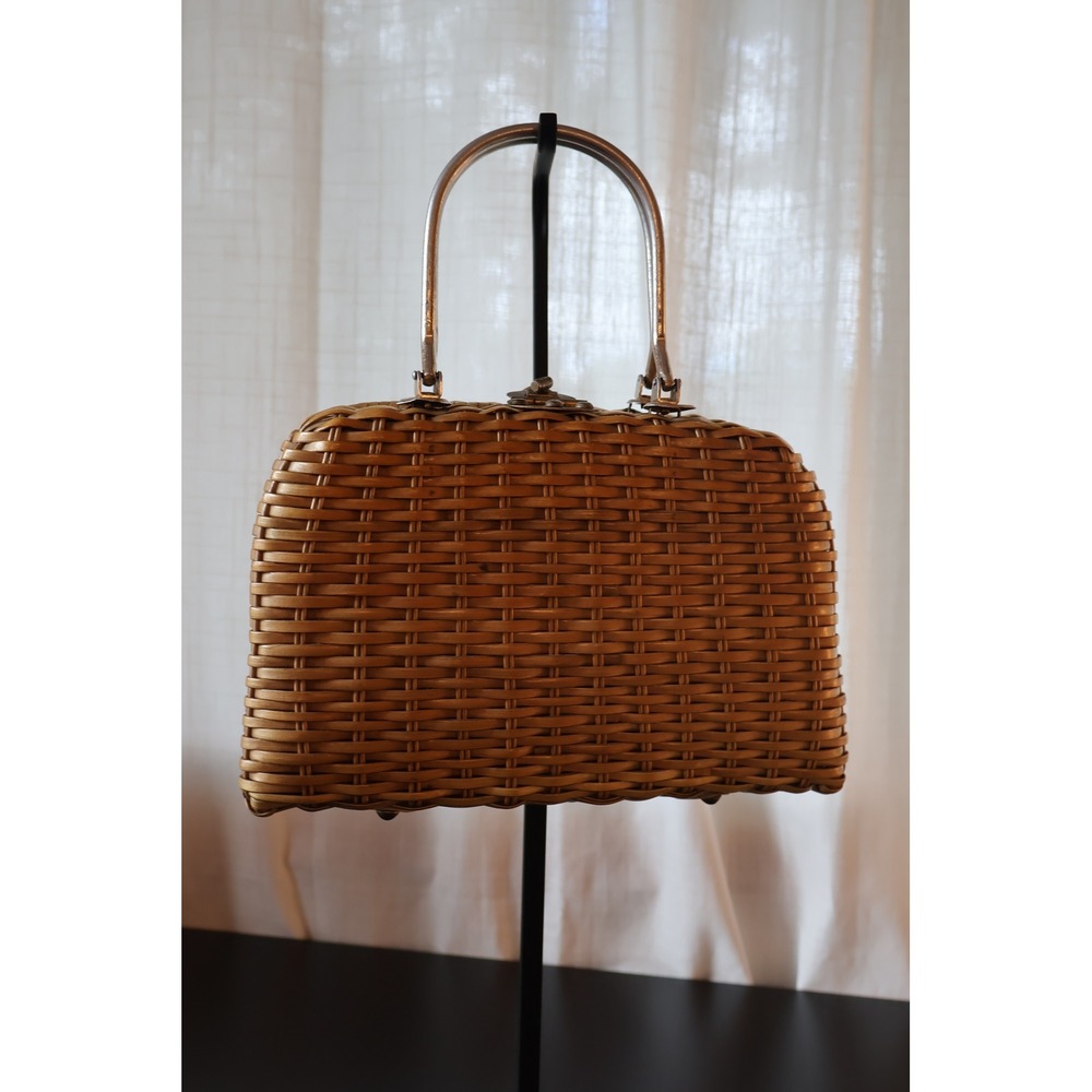 Vintage Ritter It's In The Bag Wicker Box Purse Hong Kong MCM